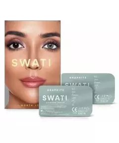 Swati Coloured 1-Month Lenses Graphite 1 Pair