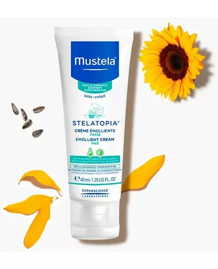 Mustela Stelatopia Softening Face Cream 40 ml, image 2
