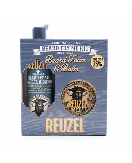 Reuzel Beard Try Me kit: Original Beard foam 70ml + Beard balm 35g