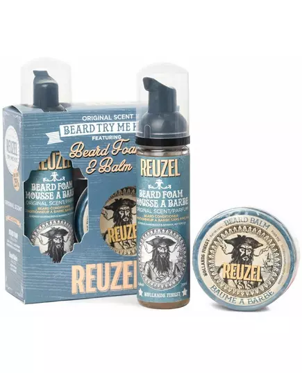 Reuzel Beard Try Me kit: Original Beard foam 70ml + Beard balm 35g, image 2