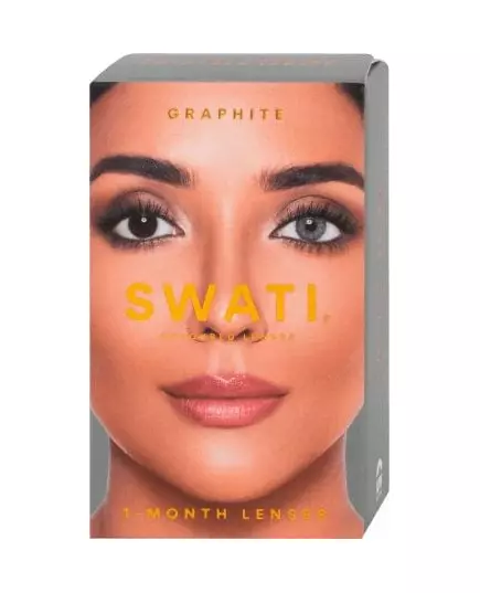Swati Coloured 1-Month Lenses Graphite 1 Pair, image 3